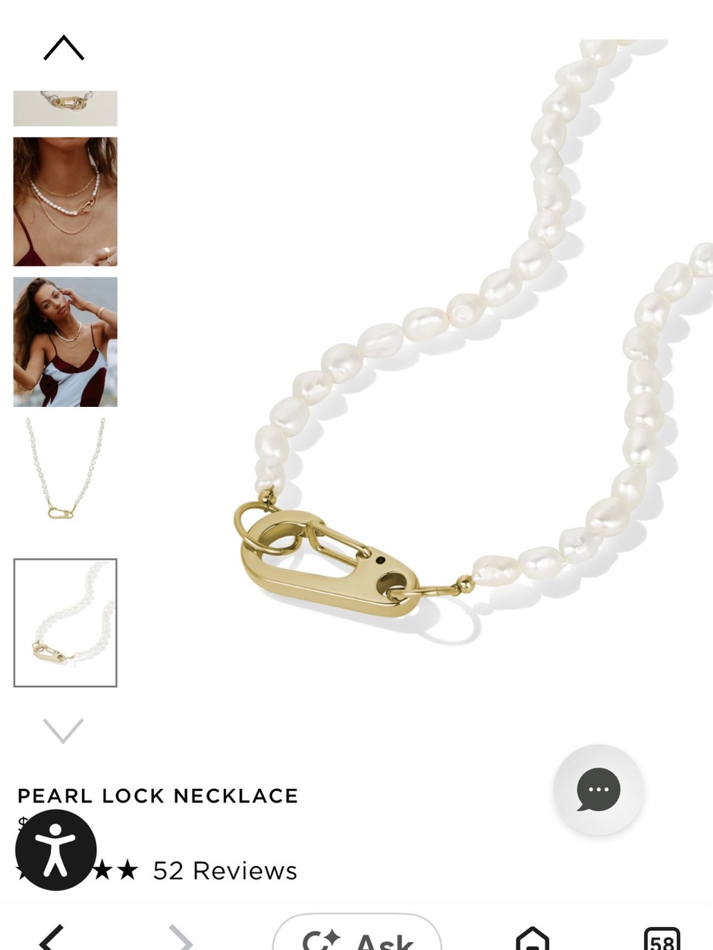 James Michelle pearl necklace.